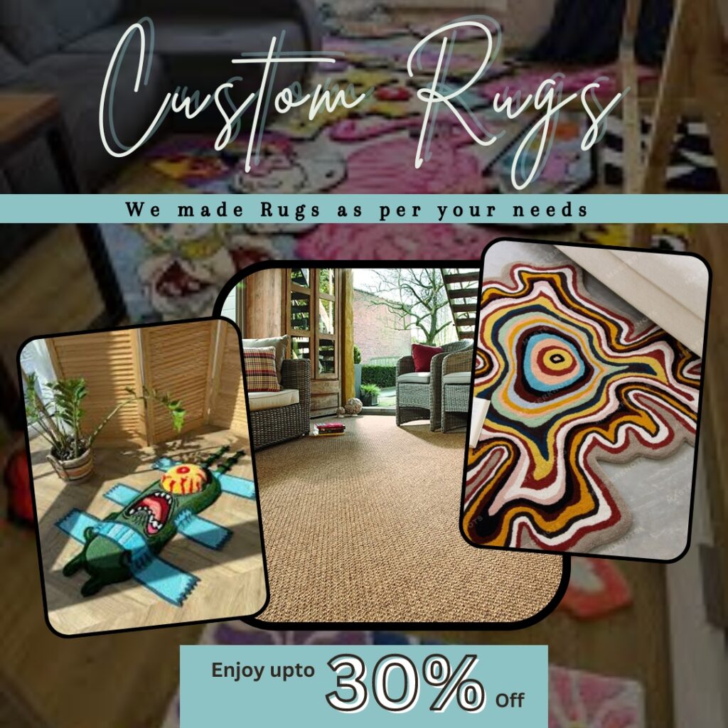 Hand Tufted Custom Made Rugs In UAE|Flat 25% off.