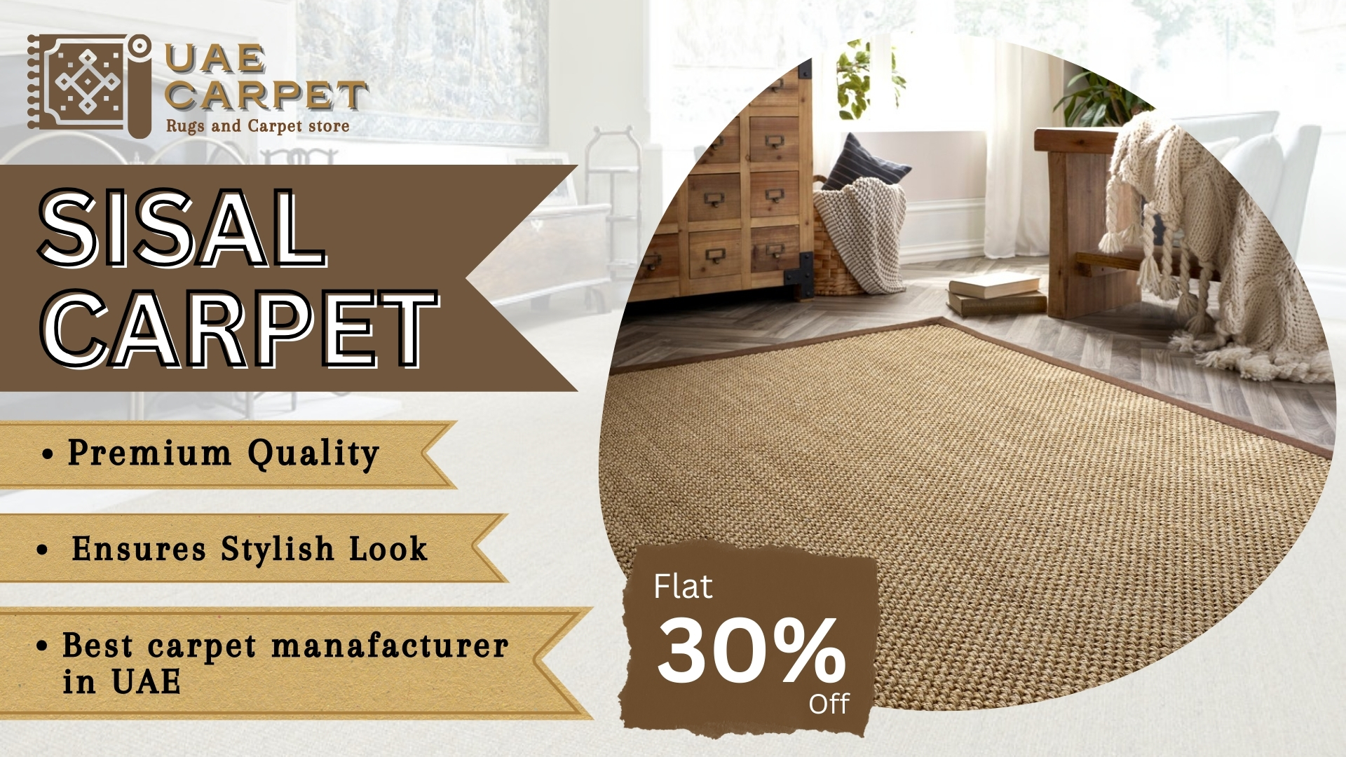 sisal carpet banner