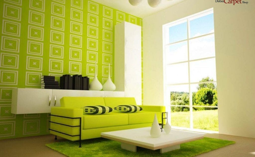Green Wallpaper For Living Room|Modern,Retro & Stick.